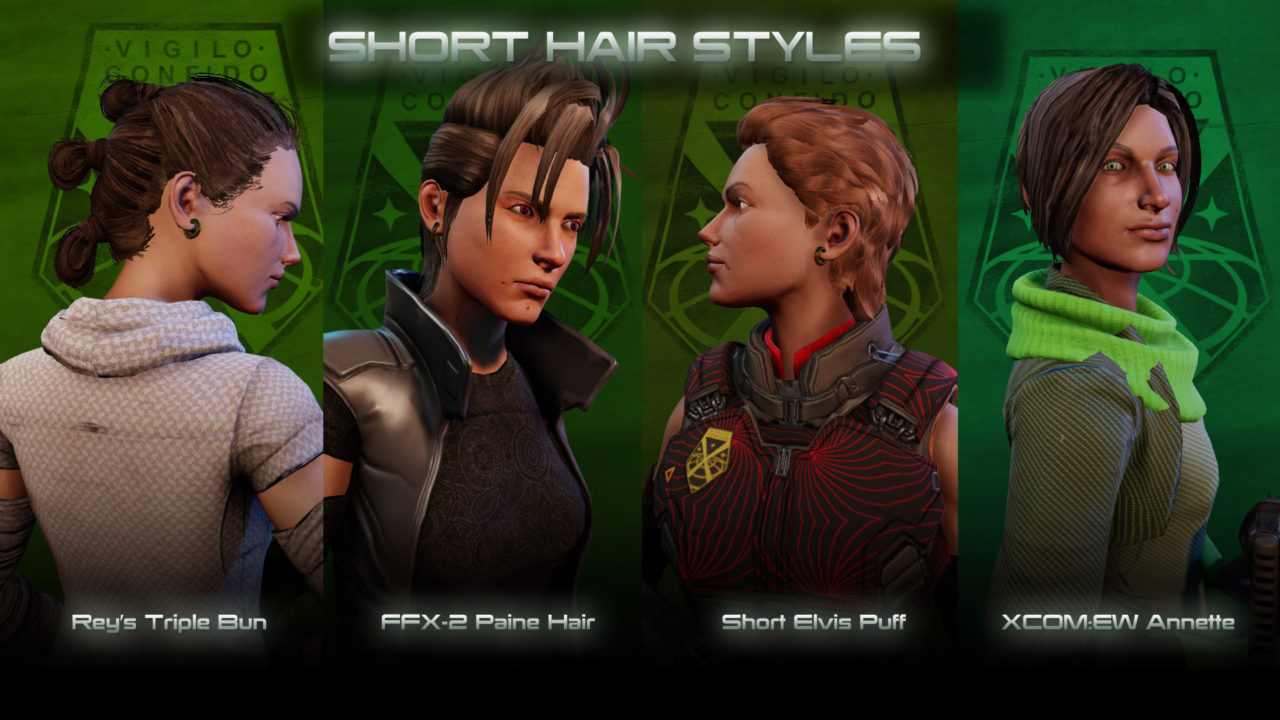 мод WOTC Female Hair Pack для XCOM 2