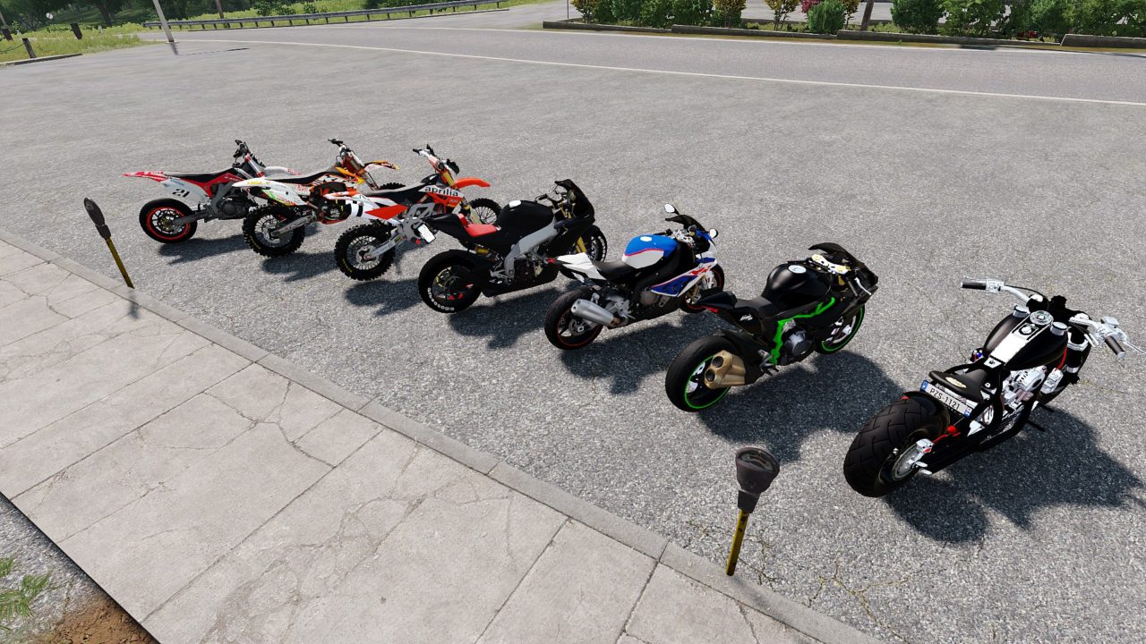 Мод V12 BIKE PACK - пак гражданских мотобайков для ARMA 3