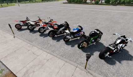 Мод V12 BIKE PACK - пак гражданских мотобайков для ARMA 3