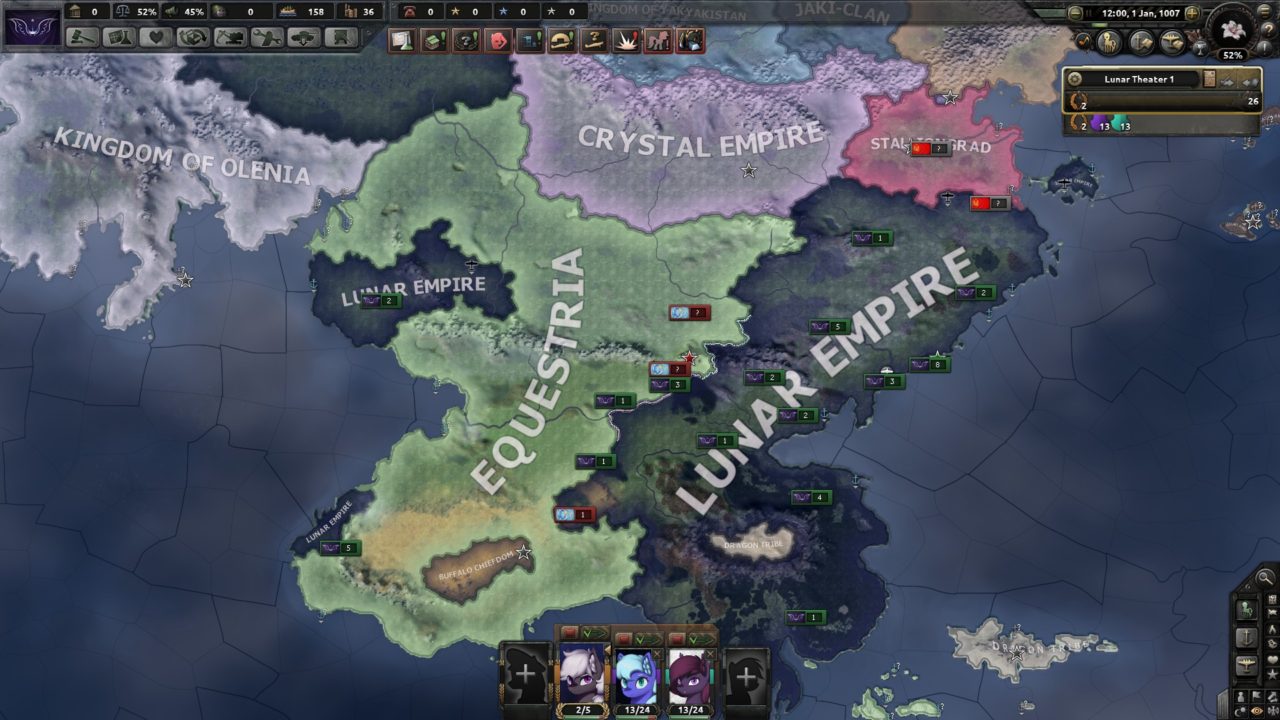 Глобальный мод Equestria at War для Hearts of Iron 4