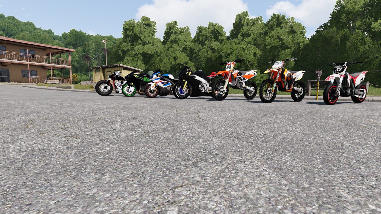 Мод V12 BIKE PACK - пак гражданских мотобайков для ARMA 3