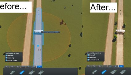 Мод Smart Intersection Builder для Cities Skylines