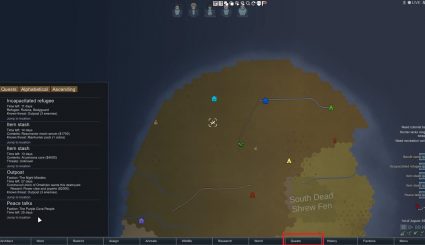 Мод Quest Tab - вкладка квестов для RimWorld