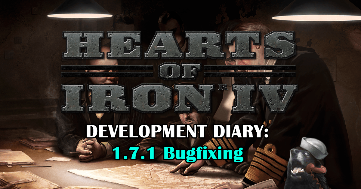 Hotfix 1.7.1 для Hearts of Iron 4