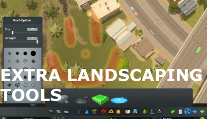 Мод Extra Landscaping Tools - Ландшафтные Инструменты для Cities: Skylines