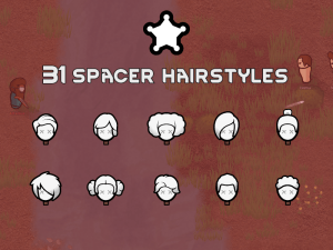 Набор причесок Vanilla Hair Expanded для RimWorld