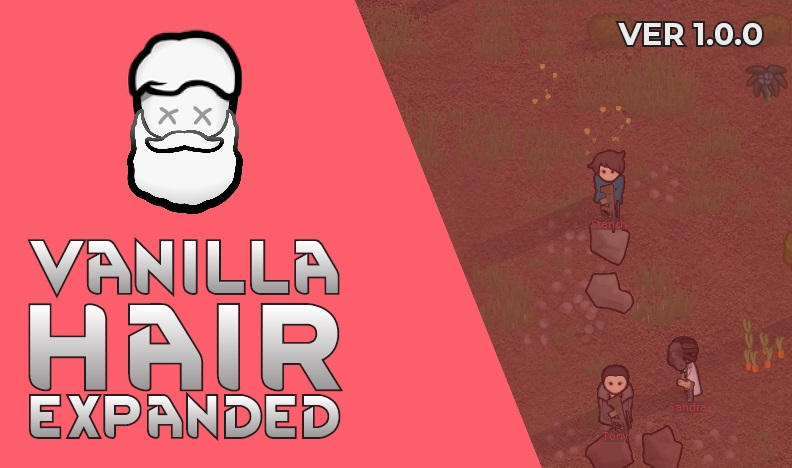 Набор причесок Vanilla Hair Expanded для RimWorld