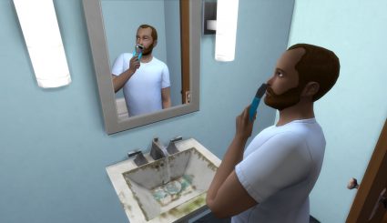 Мод Automatic Beards - растущие бороды для Sims 4