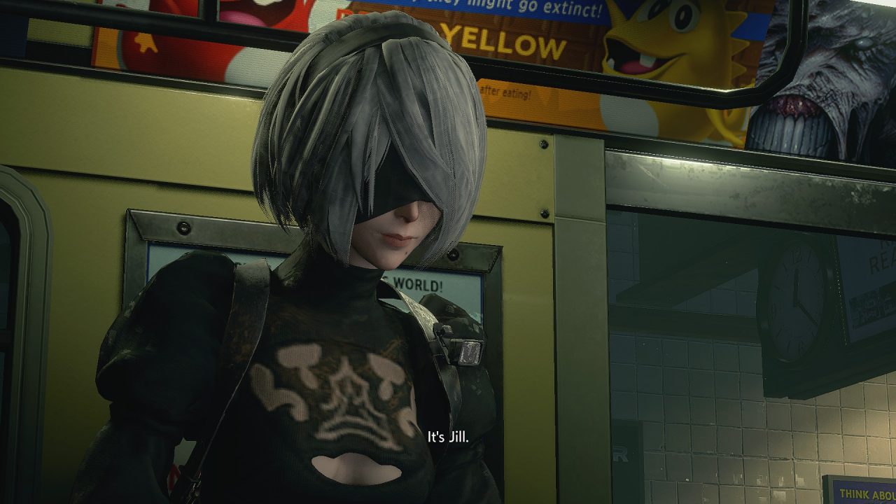 Скин 2B NieR Automata Jill для Resident Evil 3