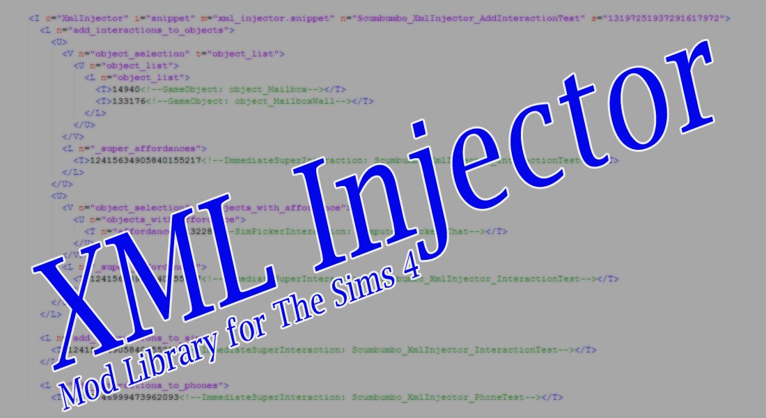 XML Injector для Sims 4