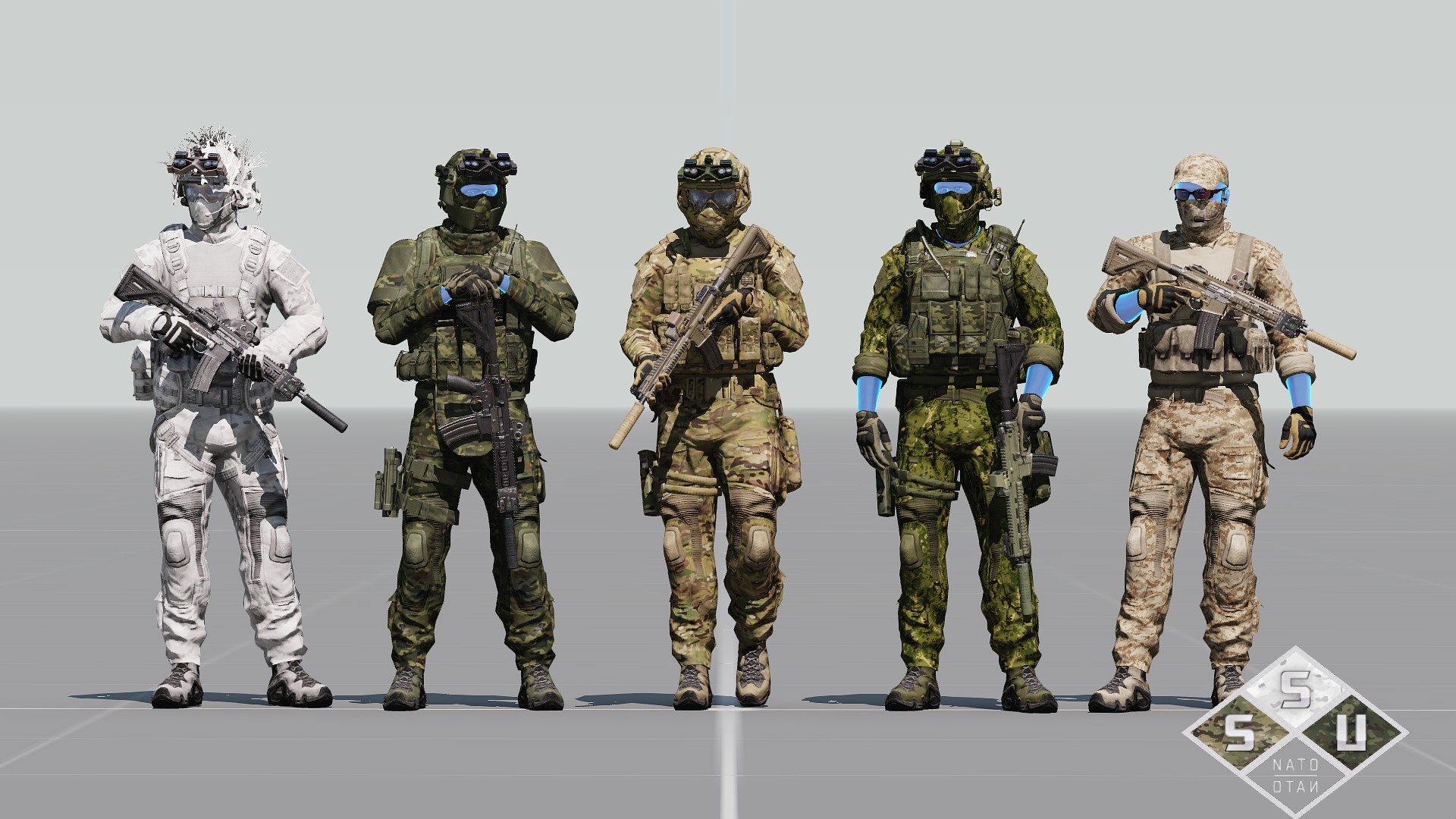 Мод Special Stealth Uniforms [SSU] для ARMA 3