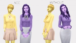 Скачать пак юбок и рубашек для Sims 4